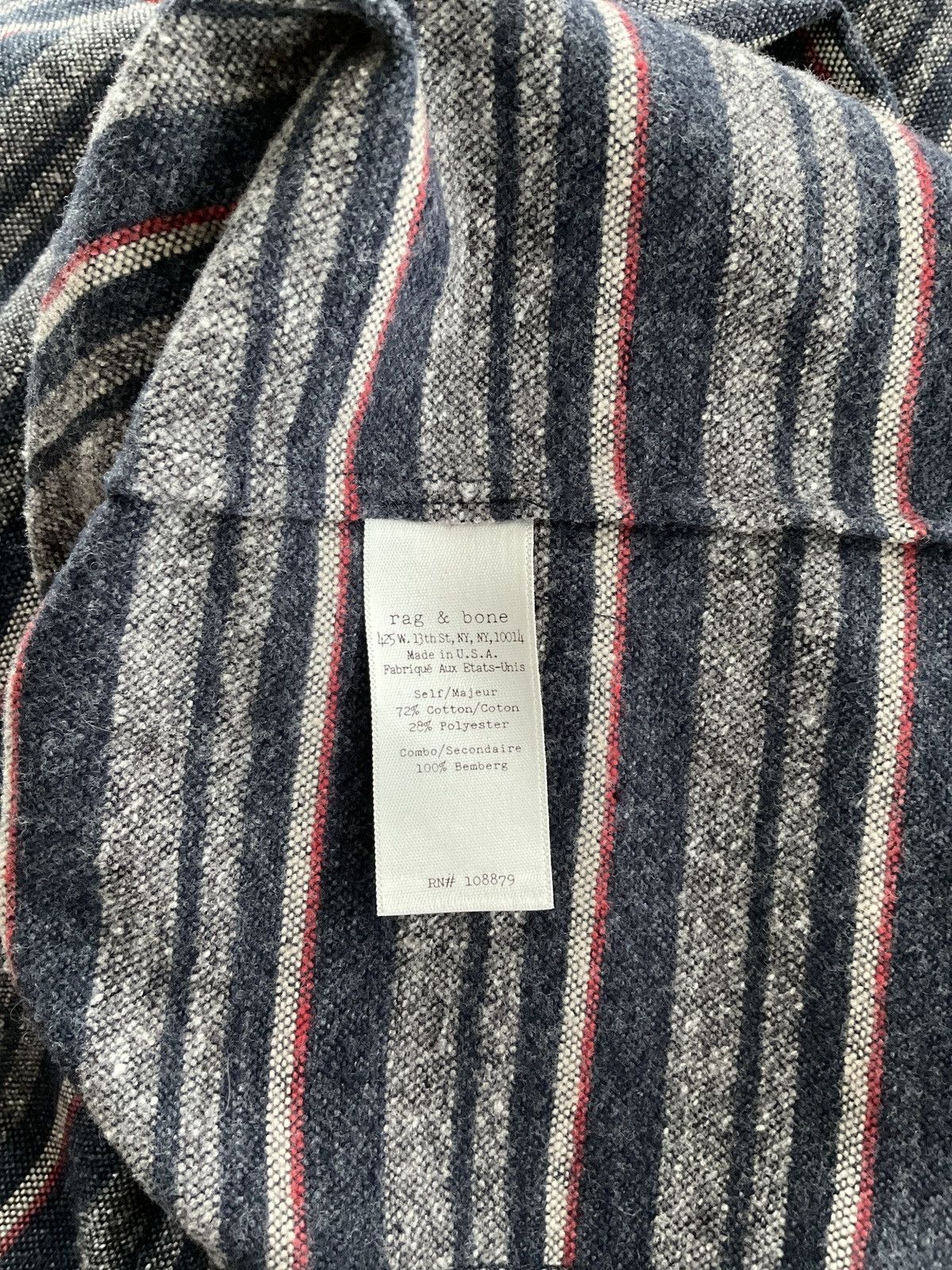 Rag & Bone Rag & Bone Striped Button Down - Size XL Size US XL / EU 56 / 4 - 4 Thumbnail