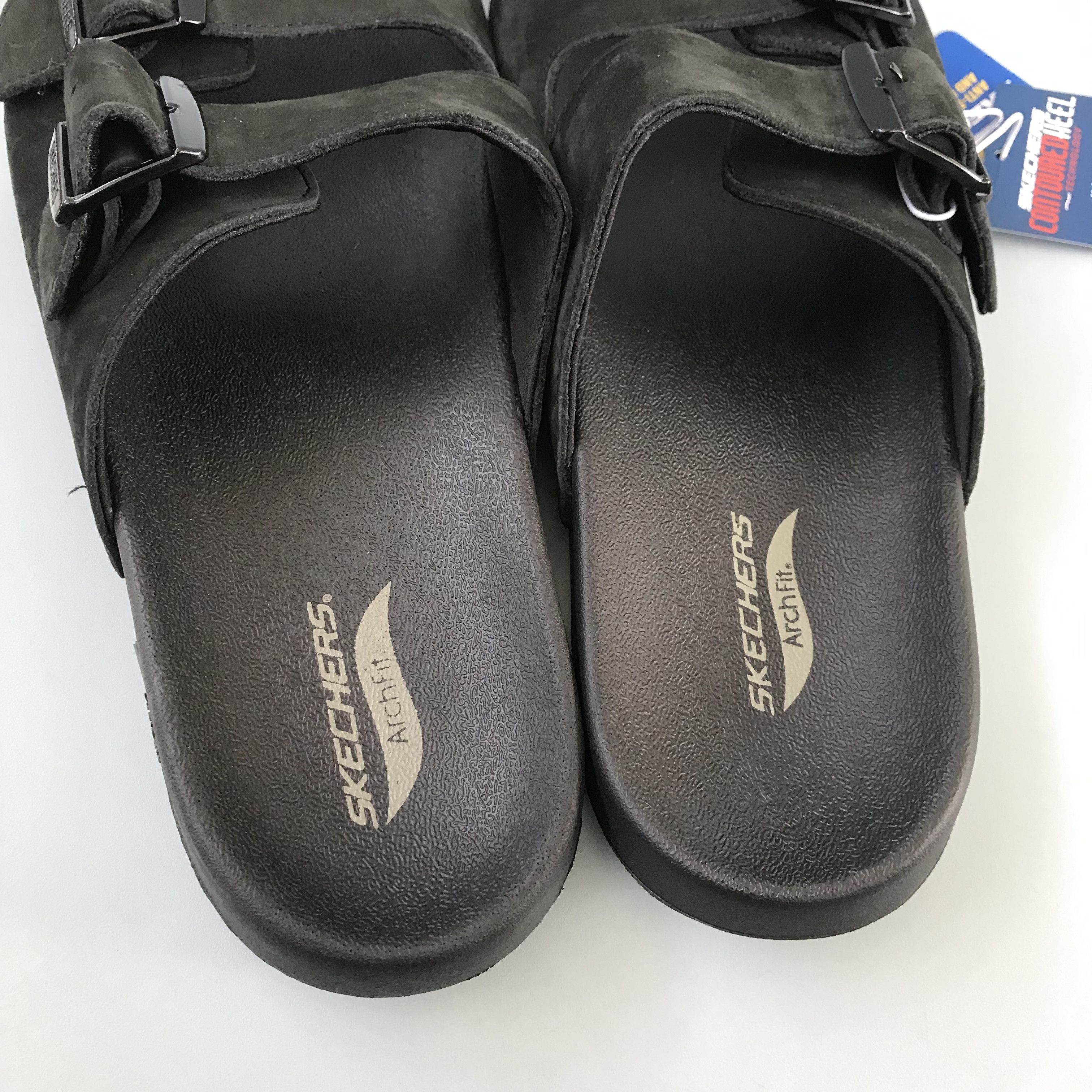 SKECHERS Skechers archfit sandals slipper black Suede arizona 2 Size US 11.5 / EU 44-45 - 5 Thumbnail