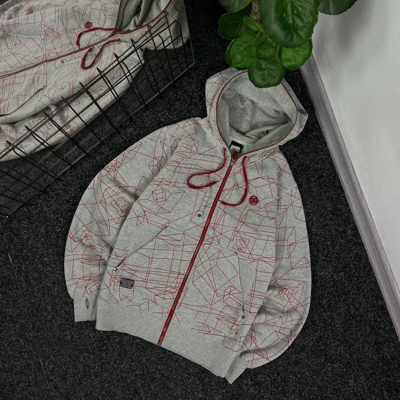 DC Full Zip Hoodie Dc Vintage Y2k Style Rare Over Print Crazy Size US S / EU 44-46 / 1 - 1 Thumbnail