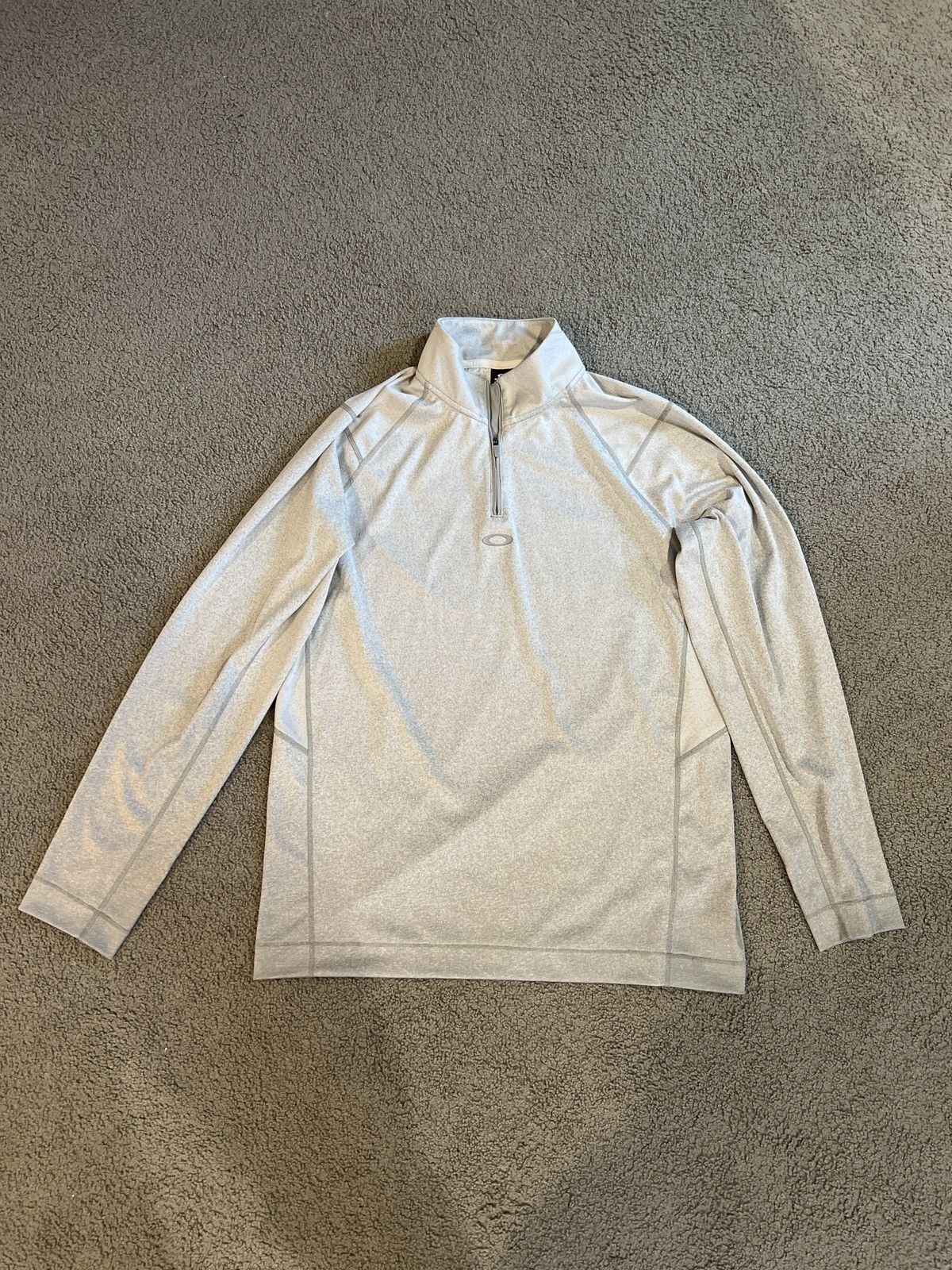 Oakley Oakley C1 Jacquard Quarter Zip Large New Gray Sportswear Size US L / EU 52-54 / 3 - 4 Thumbnail