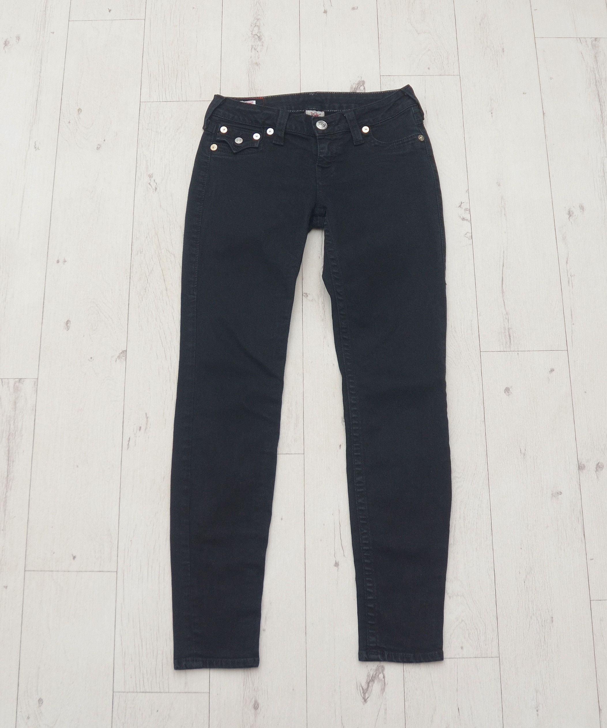 True Religion × Vintage Vintage True Religion Jeans Made in USA Misty Black Y2K Size 27" / US 4 / IT 40 - 5 Thumbnail