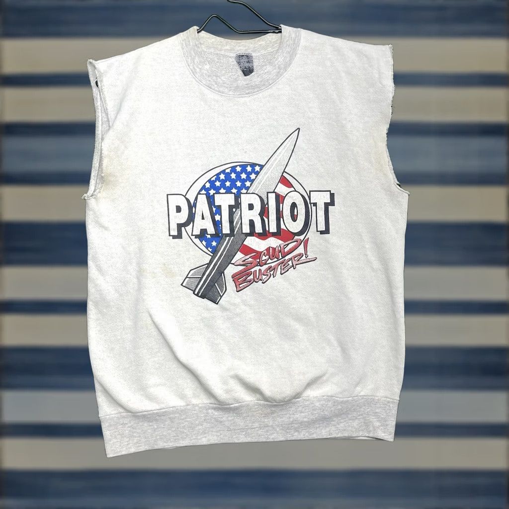Vintage Vintage Patriot Scud Buster Sweatshirt Mens M Desert Storm USA Crew Neck Cotton Blend Fleece Logo 90s Patriotic Military Shirt Mens Size US M / EU 48-50 / 2 - 1 Thumbnail