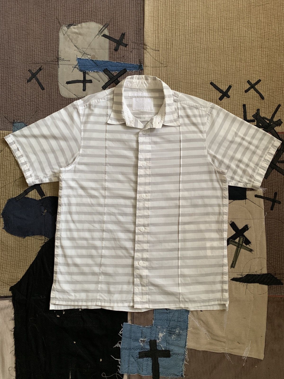 White Mountaineering White Mountaineering Striped Button Shirt Size US S / EU 44-46 / 1 - 1 Thumbnail