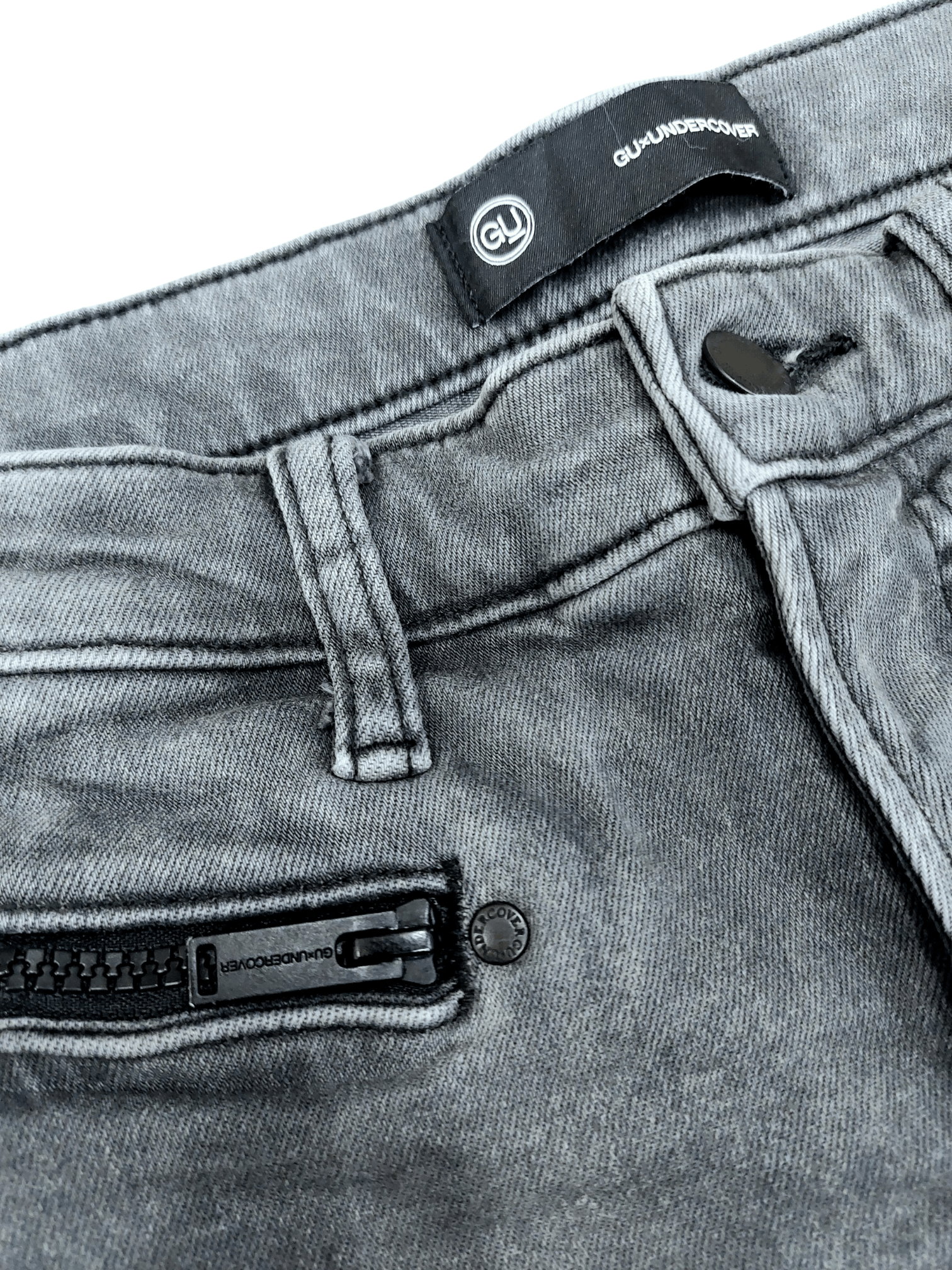Undercover GU x Undercover Kosmik Noise Smoke Phantom Zip-Pocket Denim Size US 30 / EU 46 - 7 Thumbnail