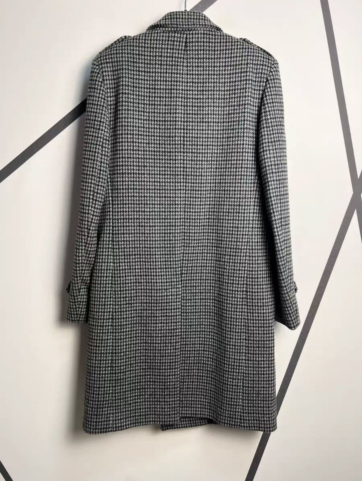 Saint Laurent Paris FW14 Houndstooth Coat sz 50 Size US M / EU 48-50 / 2 - 2 Thumbnail