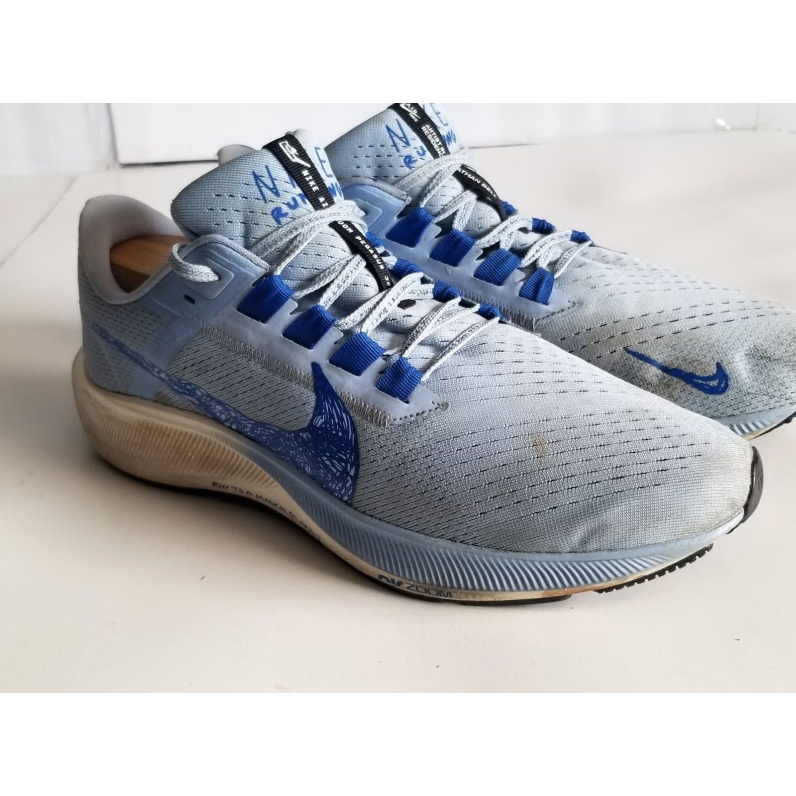 Nike Nike Air Zoom Pegasus 38 Nathan Bell Game Royal Mens Sneakers DM2610-400 Sz 10.5 Size US 11 / EU 44 - 2 Thumbnail