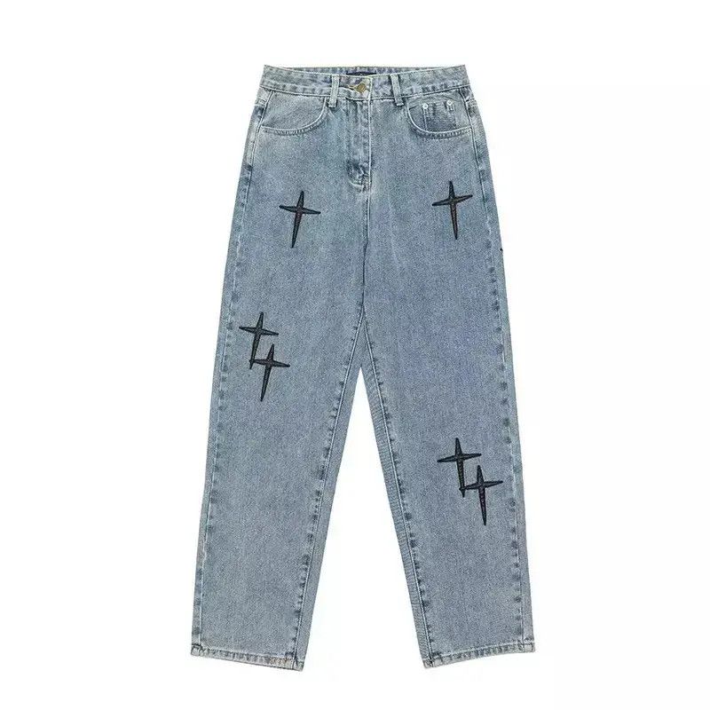 Japanese Brand Casual Loose Streetwear Cross Jeans Pants Trousers y2k Size US 32 / EU 48 - 4 Thumbnail
