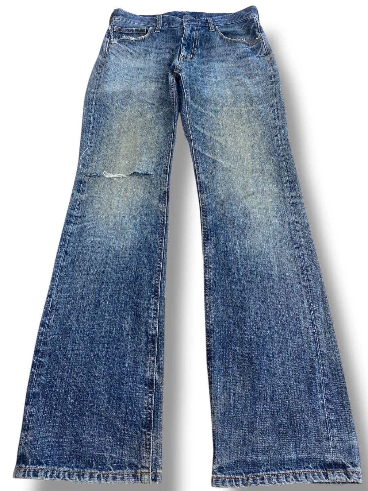 Other Japanese Brand Whiskers Ripped Style Flare Jeans Size US 32 / EU 48 - 1 Thumbnail