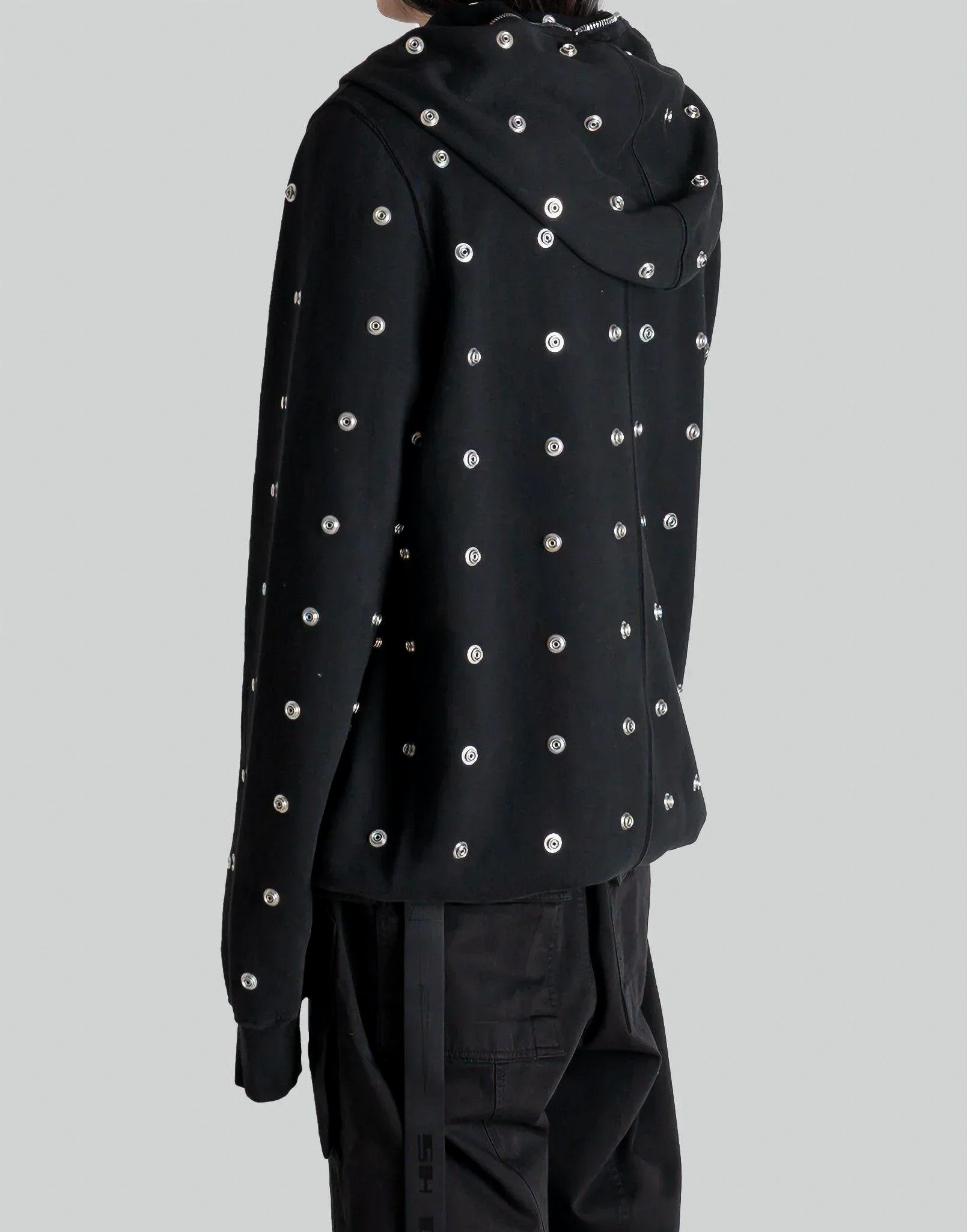 Rick Owens Drkshdw Jumbo Gimp Hoodie Press Stud Button Sealed Zip SS24 Lido Size US S / EU 44-46 / 1 - 14 Thumbnail
