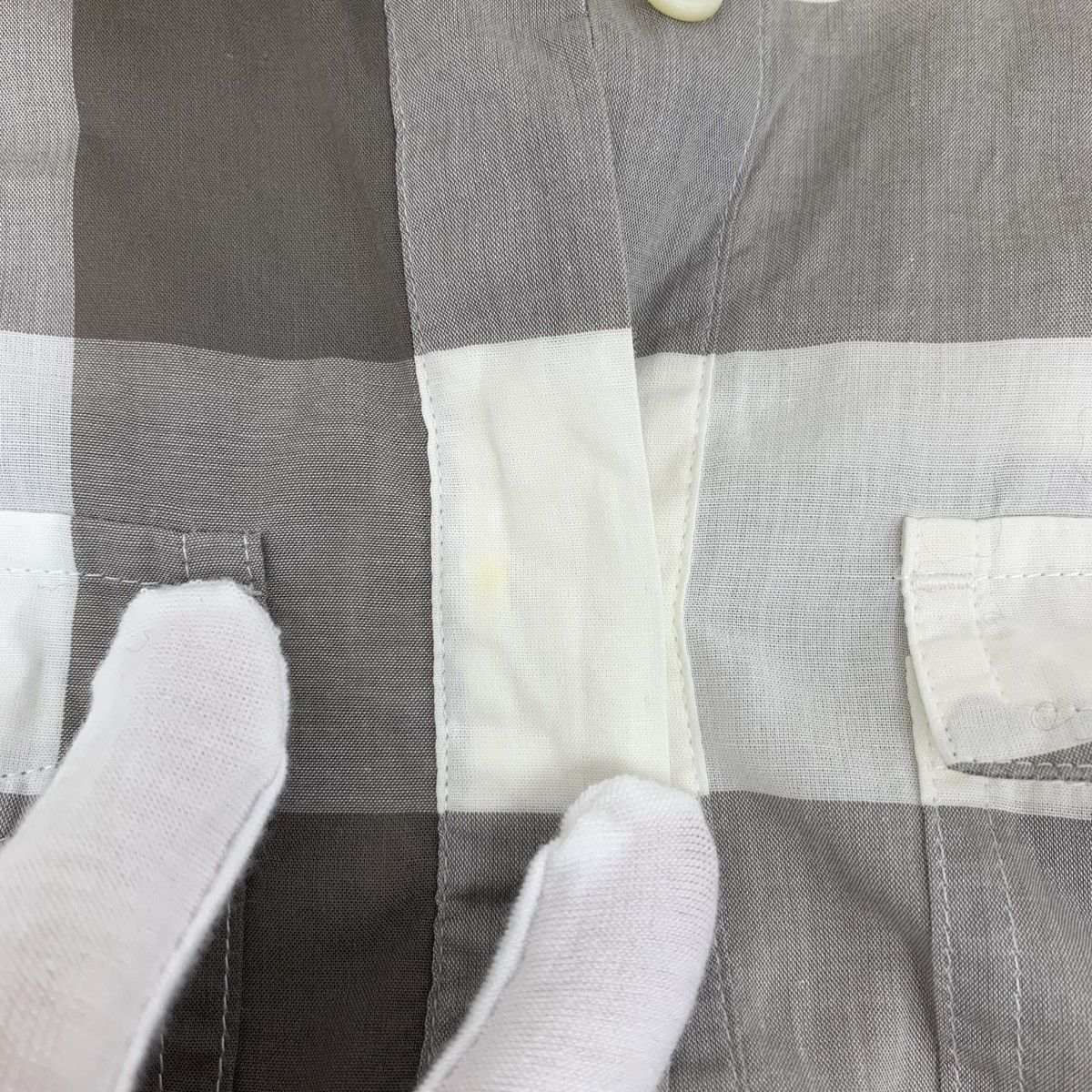 Burberry Burberry White Striped Long Sleeve Shirt Dress K26WX Size XS / US 0-2 / IT 36-38 - 8 Thumbnail