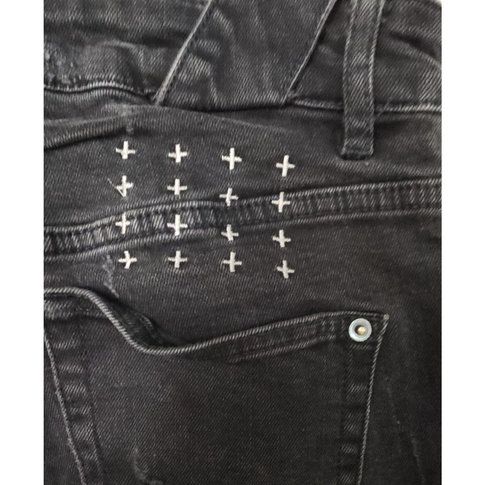 Ksubi Ksubi Chitch Boneyard Slim Fit Distressed Black Jeans 28 Size 28" / US 6 / IT 42 - 8 Thumbnail