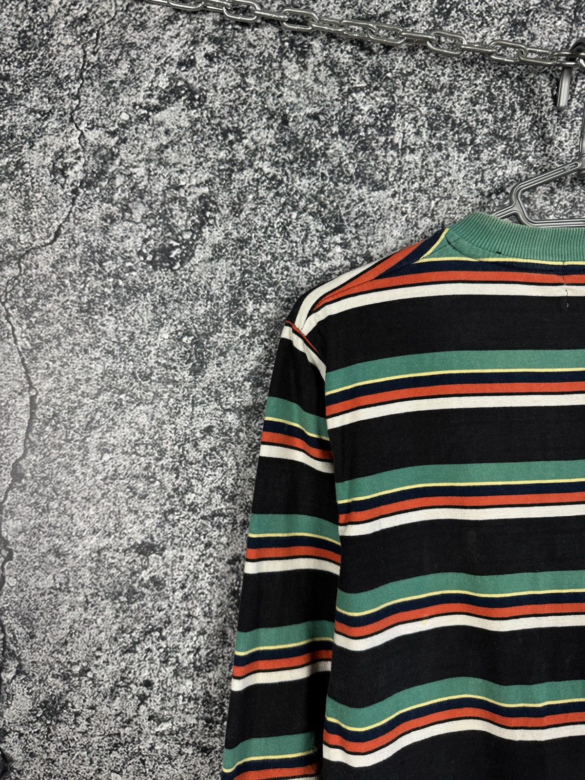 Guess Vintage Guess Striped Light Sweatshirt Premium Cotton Size US S / EU 44-46 / 1 - 11 Thumbnail