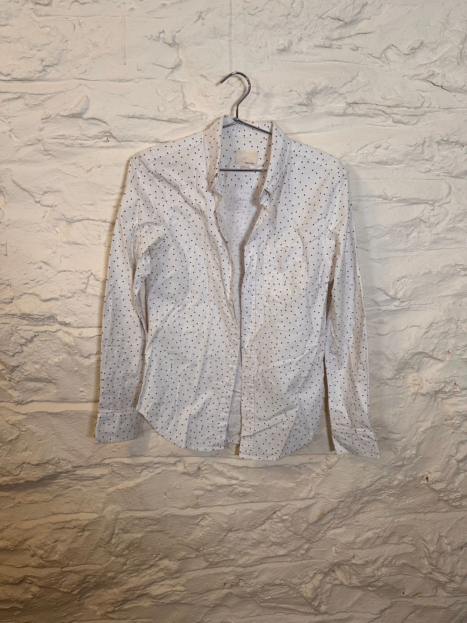 Band Of Outsiders Exclamation point polka dot white button down long sleeve Size US S / EU 44-46 / 1 - 1 Thumbnail