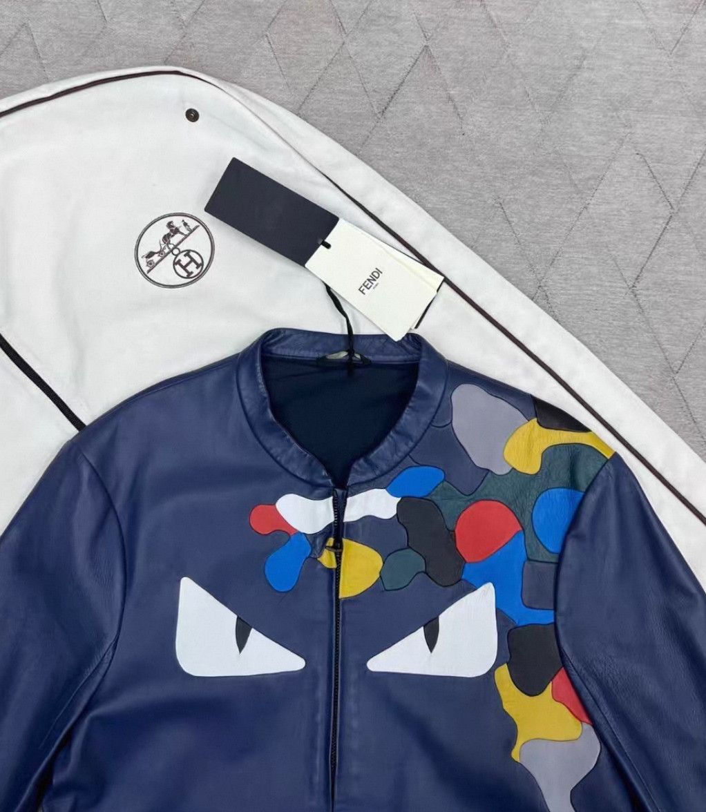 Fendi Fendi Little monster leather jacket Size US S / EU 44-46 / 1 - 3 Thumbnail