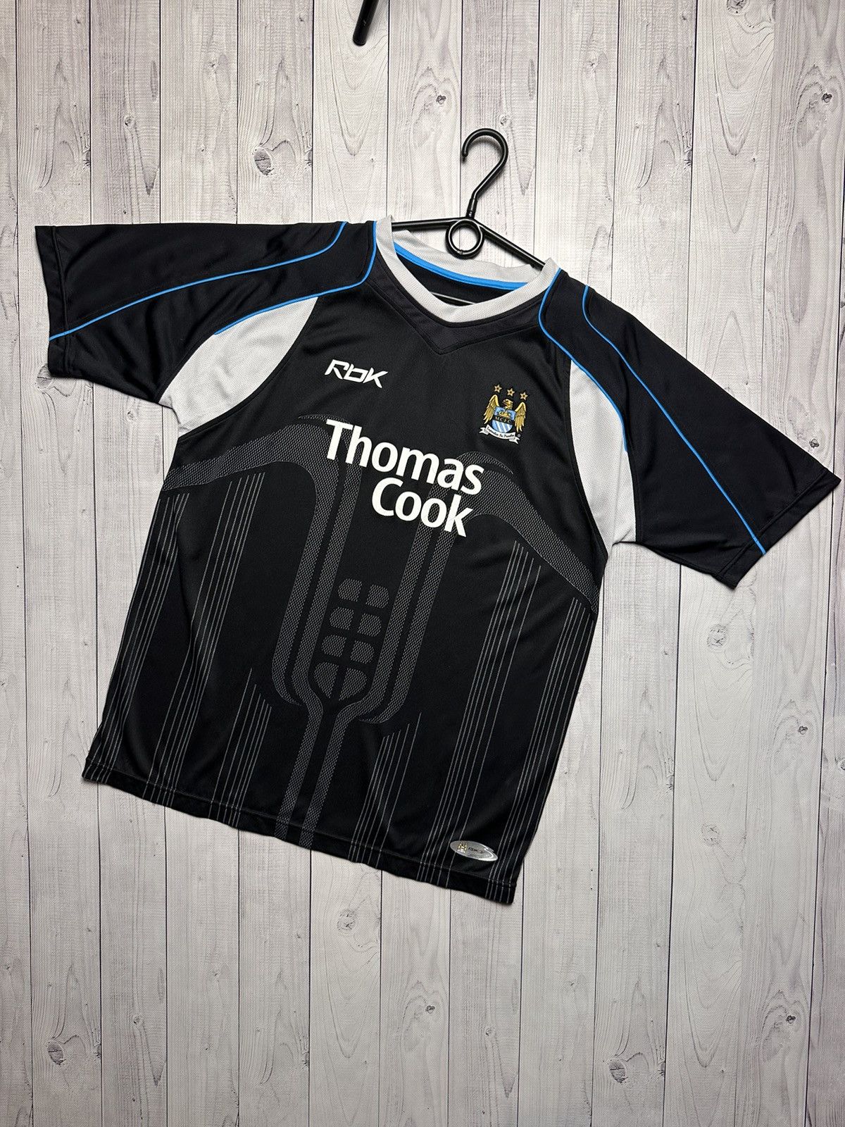 Vintage Reebok Manchester City soccer jersey size L away