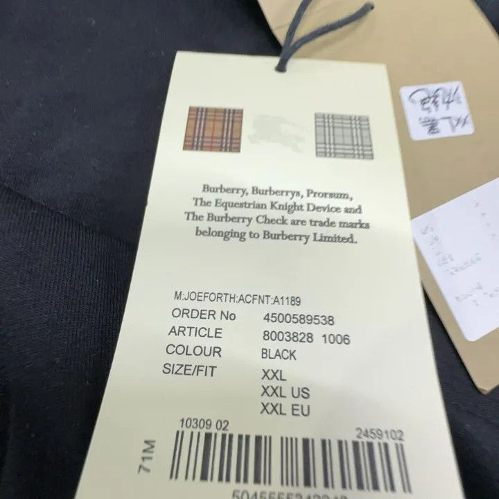 Burberry Burberry Burberry Black Short Sleeve T-Shirt with Logo-250 Size US XXL / EU 58 / 5 - 7 Thumbnail