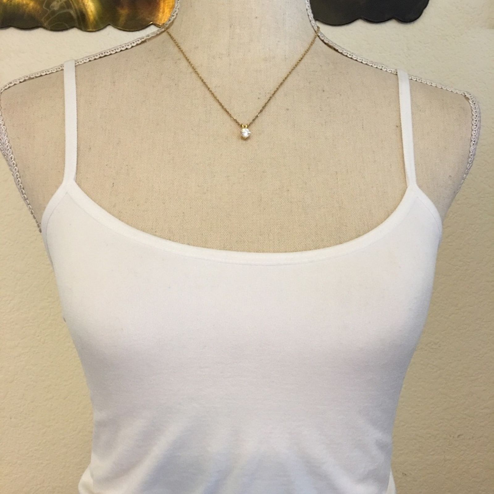 Vintage Vintage 80s 8mm round clear CZ necklace Size ONE SIZE - 3 Thumbnail