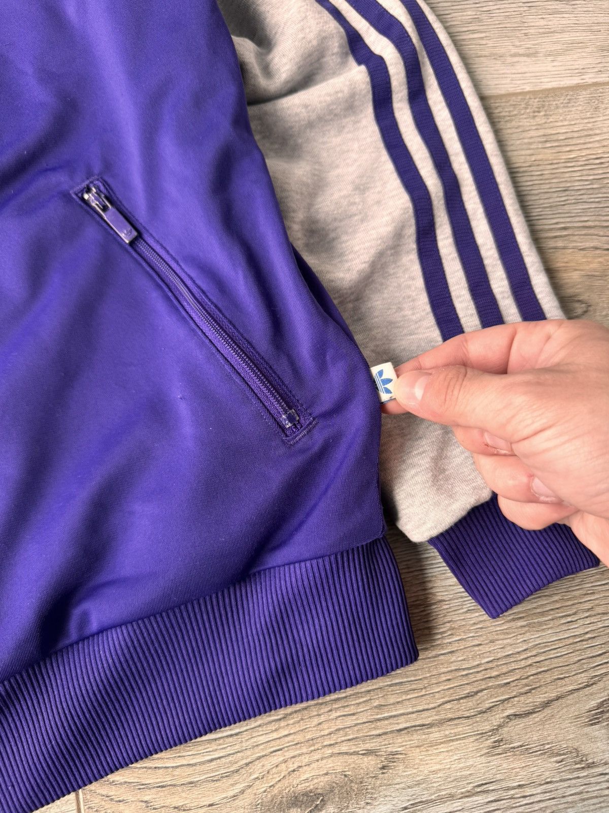 Adidas Vintage Adidas Original Purple Bomber Jacket Size US S / EU 44-46 / 1 - 3 Thumbnail