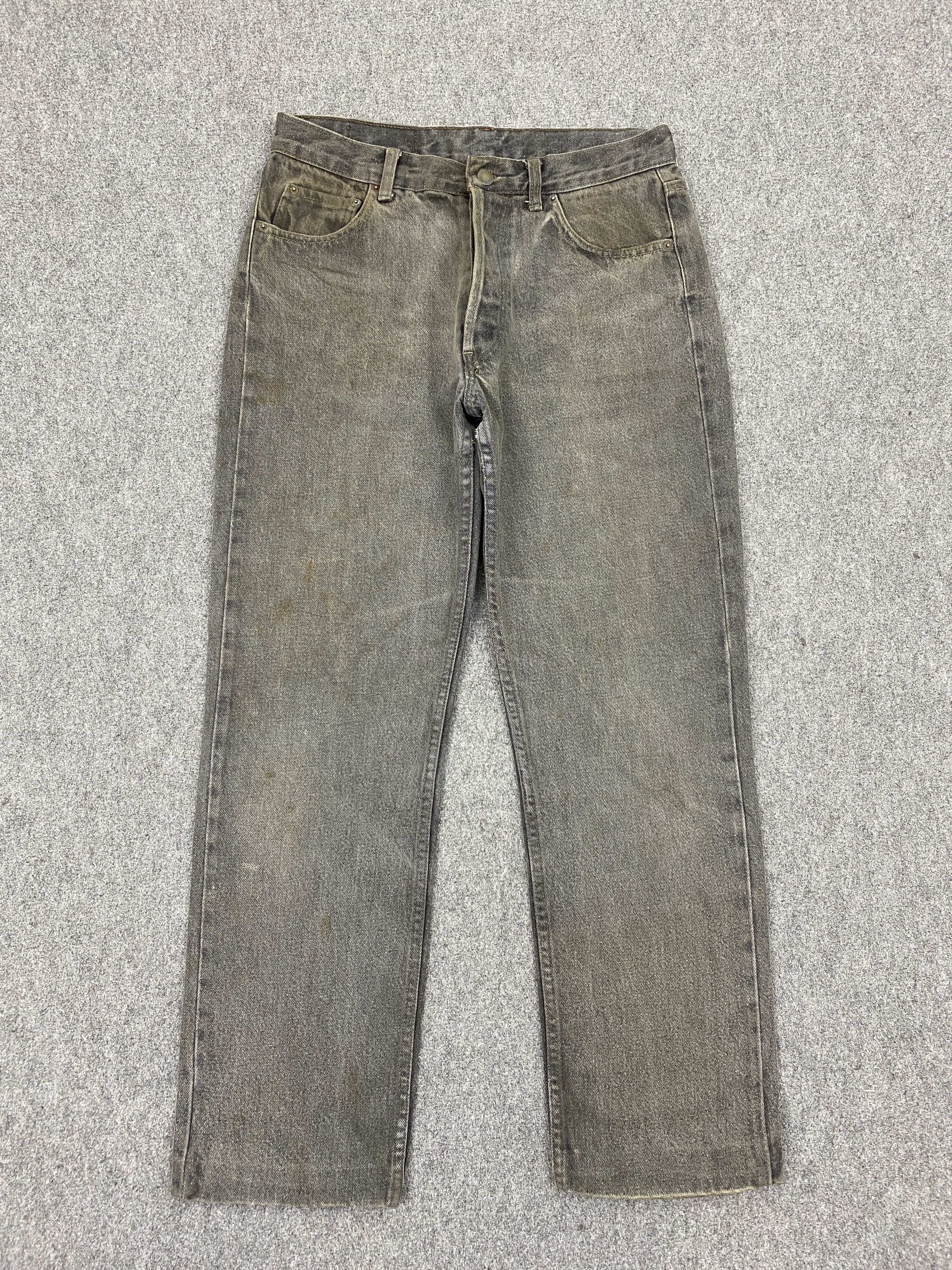 Levi's Vintage 90s Levis 501 USA Faded Black Jeans DP2734 Size US 30 / EU 46 - 1 Thumbnail
