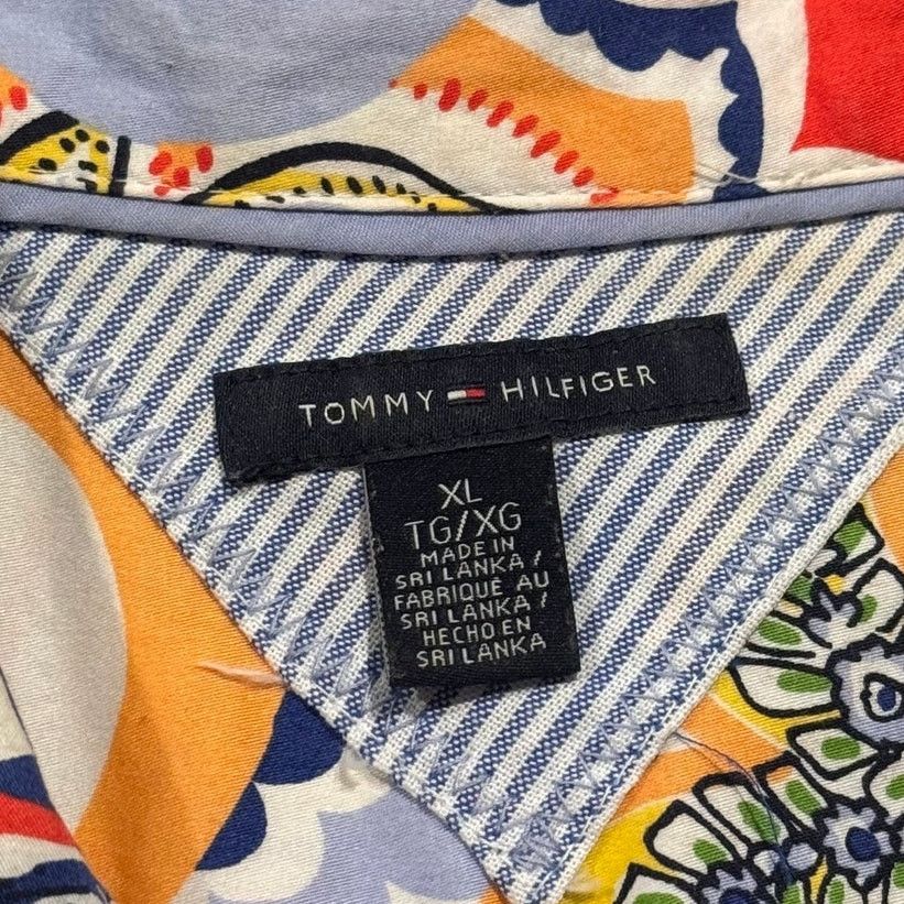 Tommy Hilfiger Tommy Hilfiger Paisley Button Up Top XL Resort Vacation Size XL / US 12-14 / IT 48-50 - 3 Thumbnail