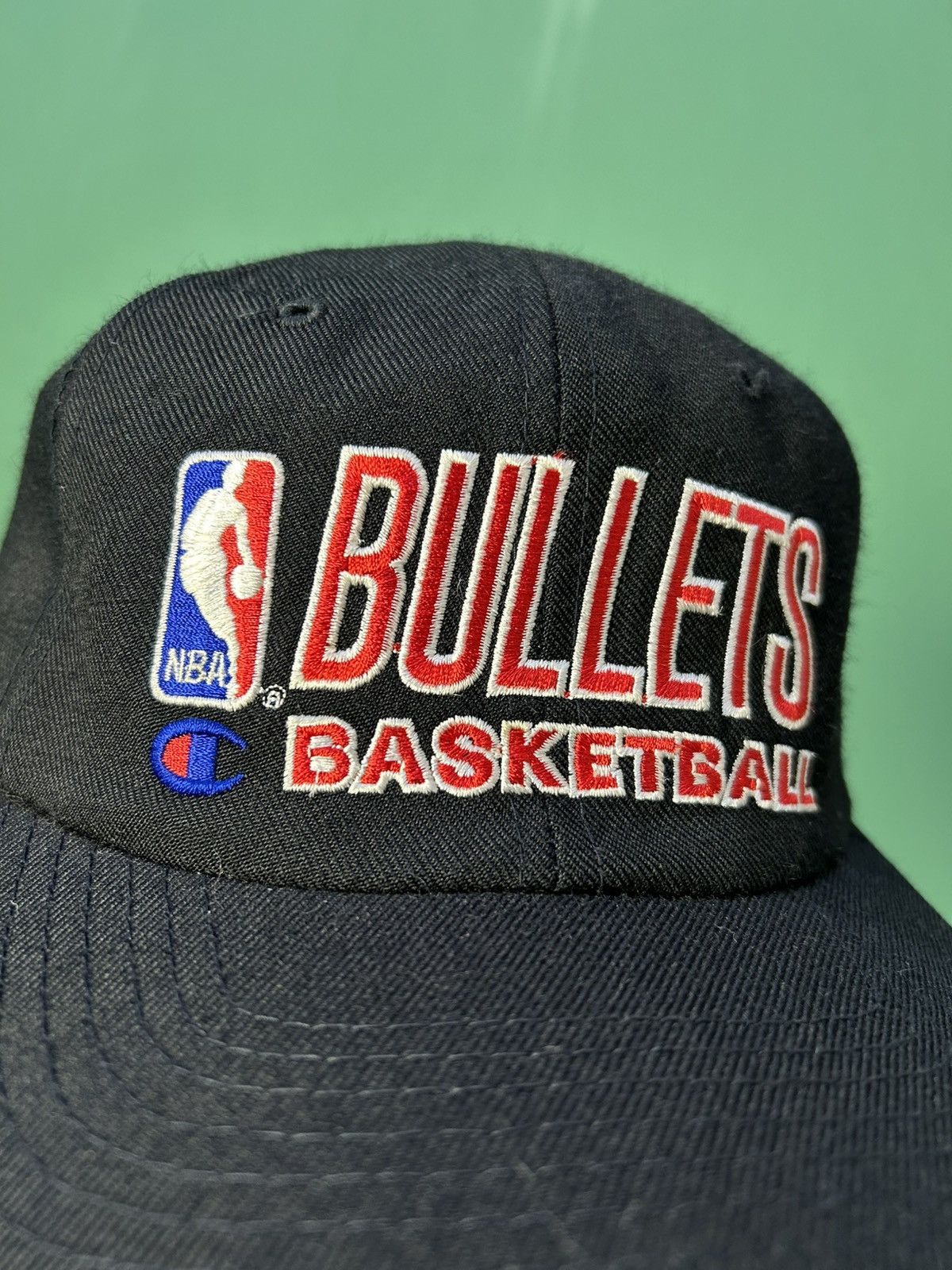 Champion Vintage Champion Nba Bullets Script Basketball Hat Size ONE SIZE - 4 Thumbnail