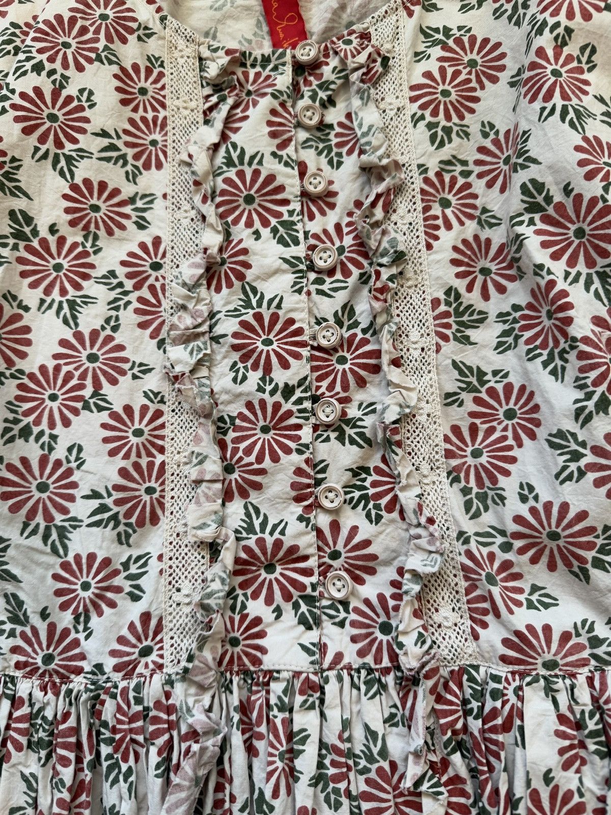 Designer Ewa I Walla A/W 2021 avant garde florar pattern poplin dress Size S / US 4 / IT 40 - 3 Thumbnail