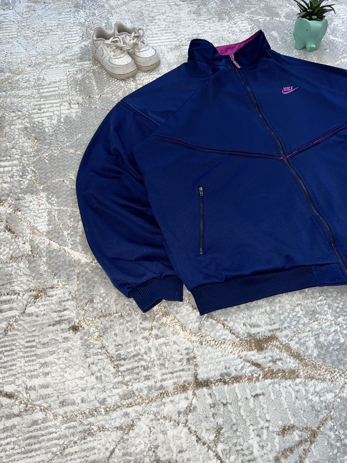 Nike × Vintage NIKE VINTAGE 90S ZIP SWEATSHIRT BOXY FIT Y2K CREWNECK Size US XL / EU 56 / 4 - 3 Thumbnail