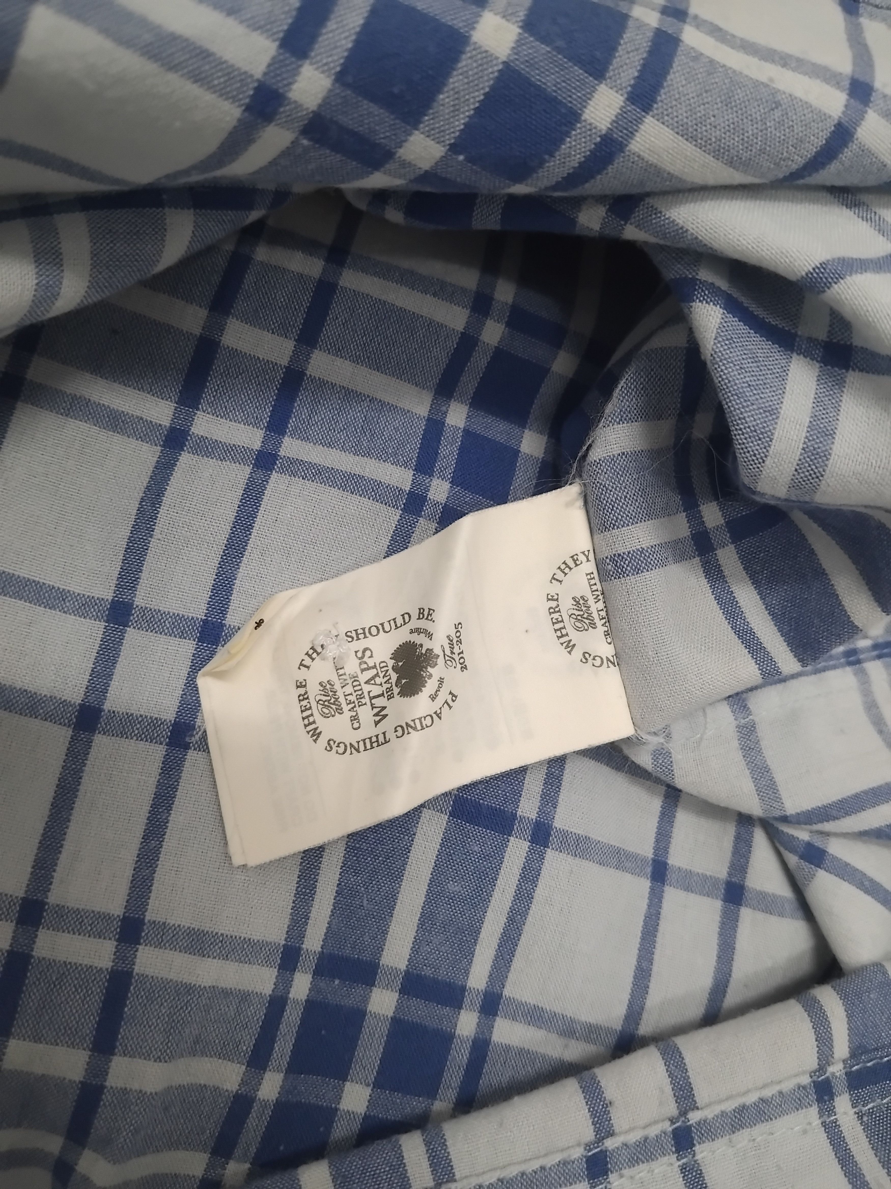 Japanese Brand 💥WTAPS Union L/S Checkered Shirt Size US L / EU 52-54 / 3 - 9 Thumbnail