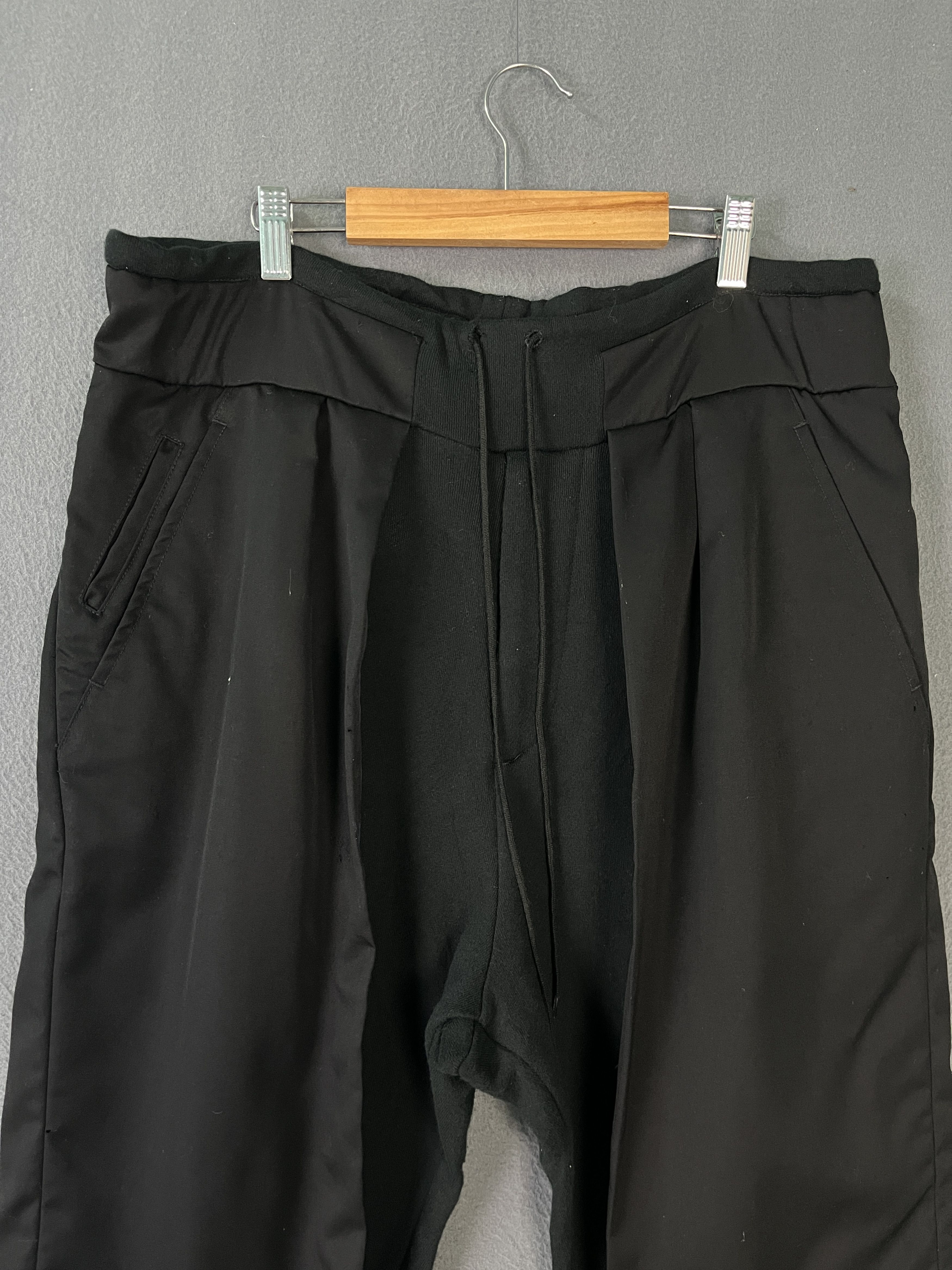 Japanese Brand SISE Double Layer Dropped Crotch Cropped Pants Made in Japan Size US 34 / EU 50 - 3 Thumbnail