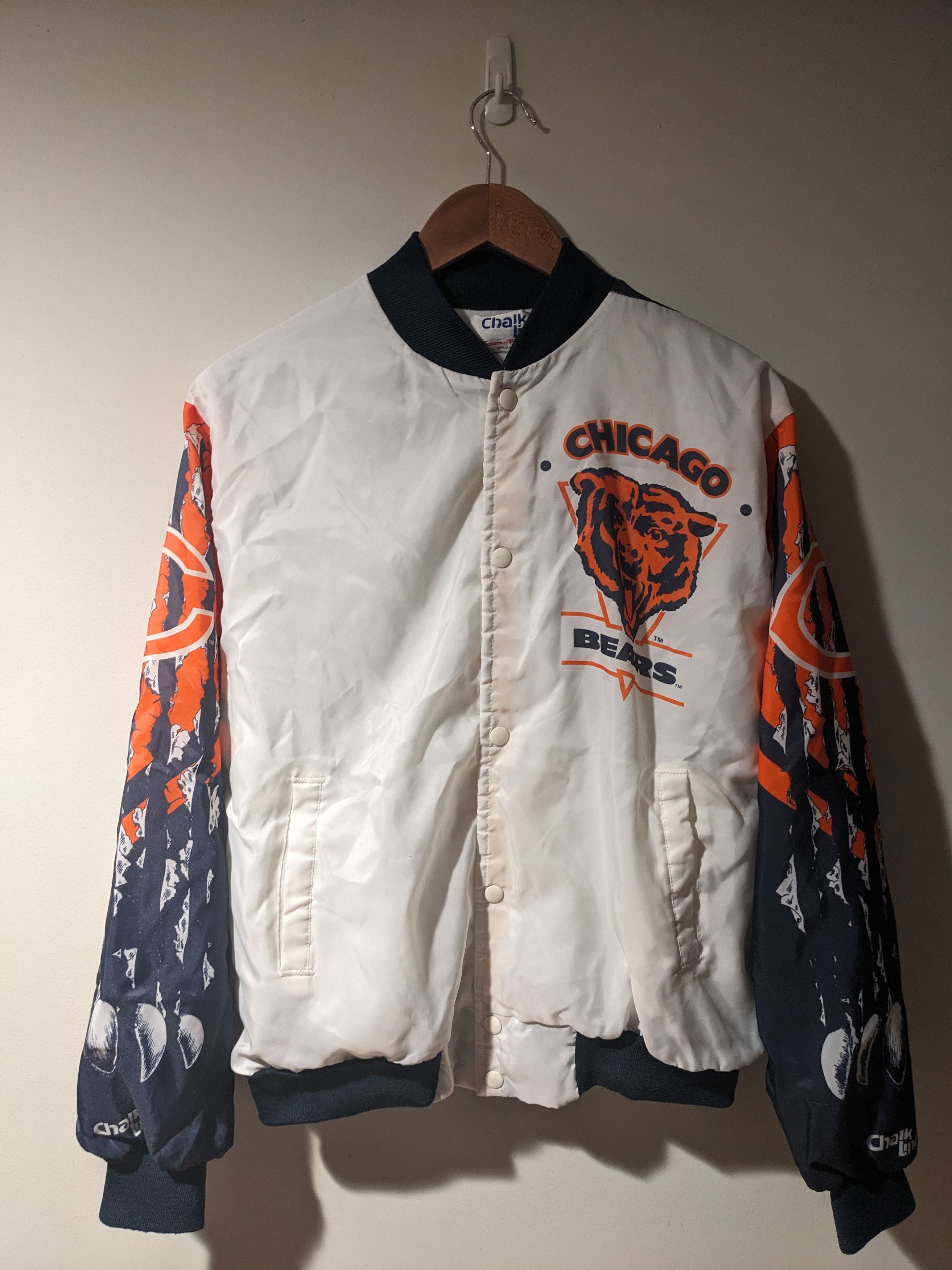 Chalk Line × NFL × Vintage Vintage 90s Chicago Bears NFL Chalk Line Windbreaker Size US L / EU 52-54 / 3 - 2 Thumbnail