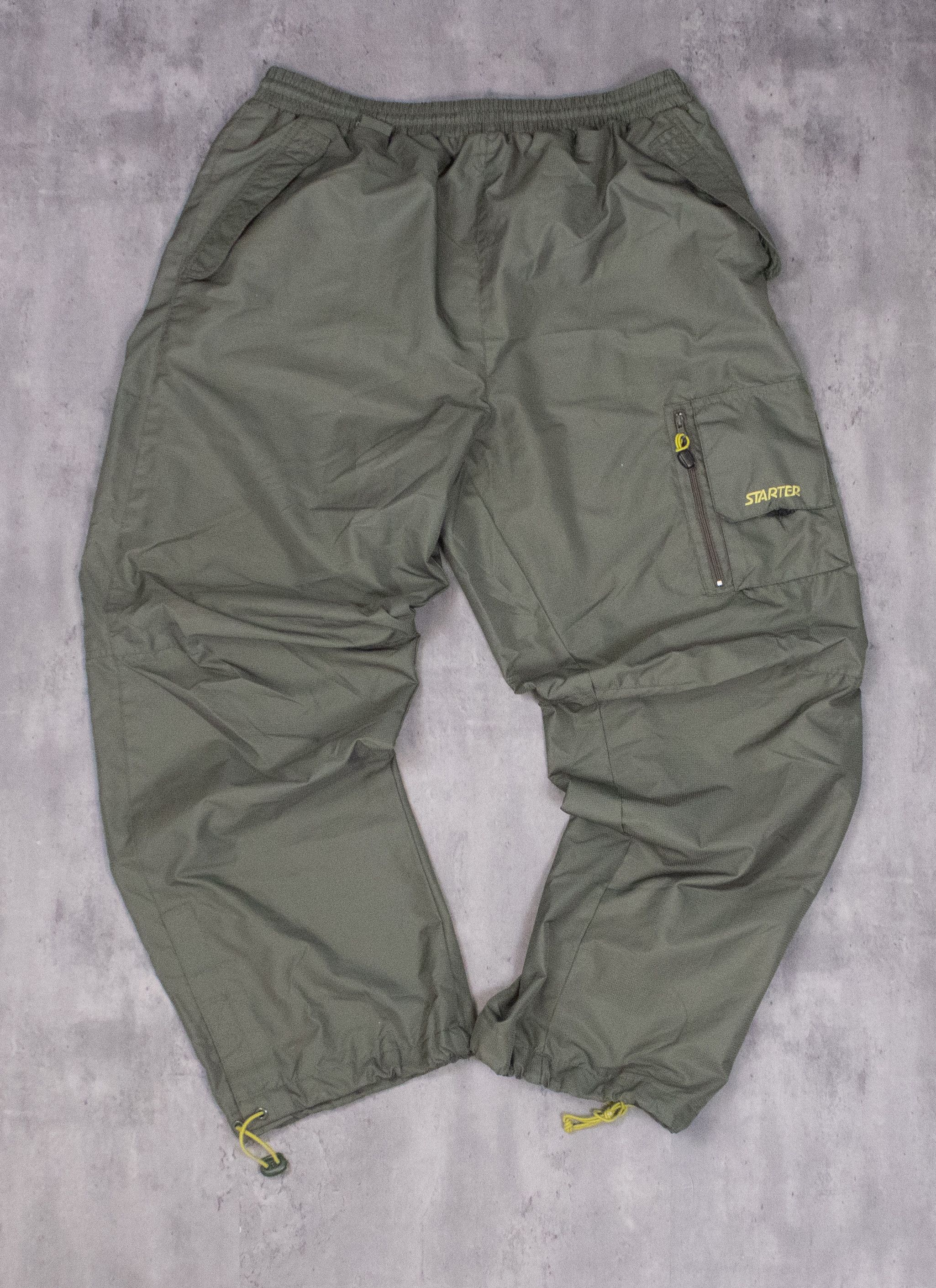 Starter Y2K 2000s Starter Baggy Relax Cargo Green Pant’s Size US 32 / EU 48 - 3 Thumbnail