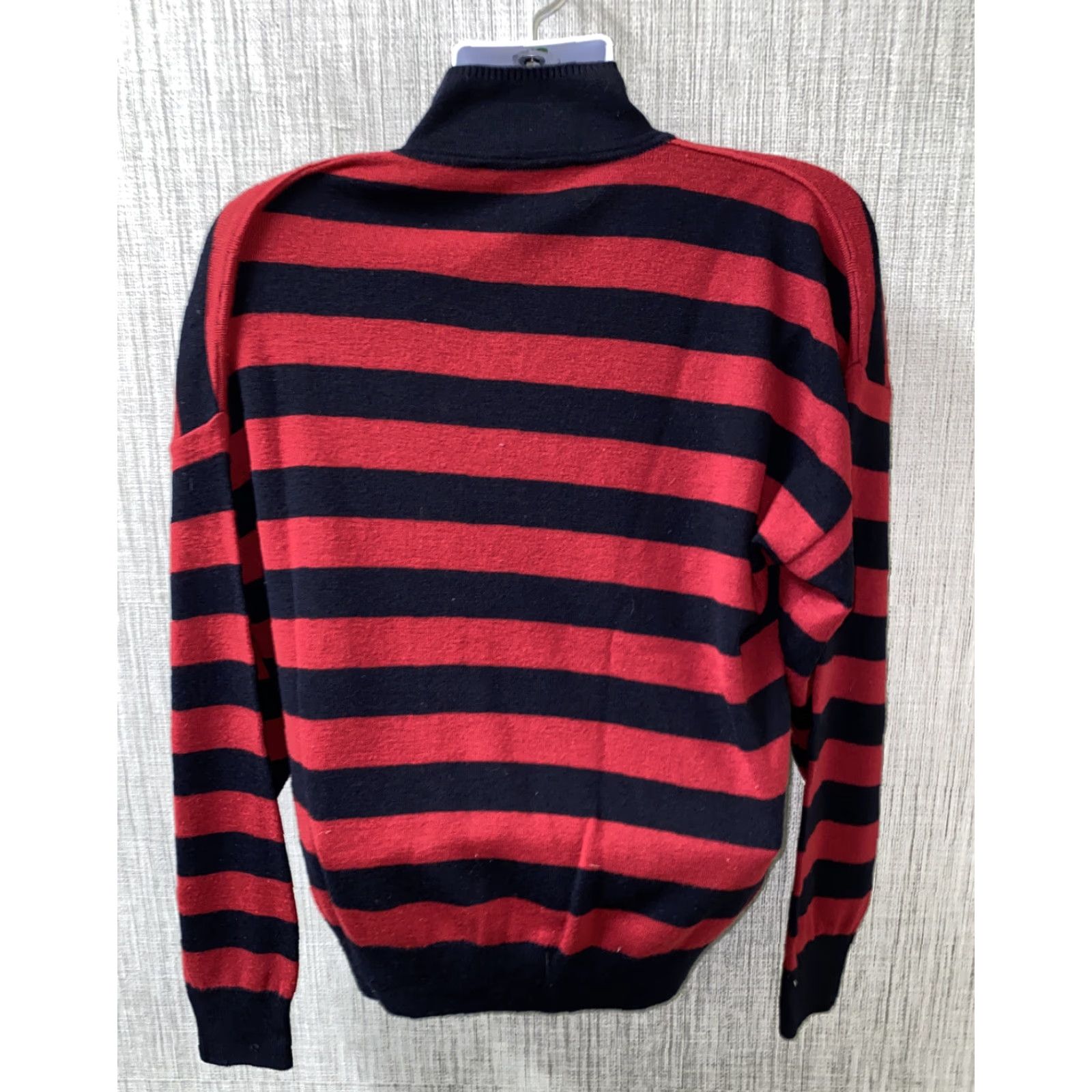 Vintage Alexander’s Sweater Shirt Mens Size S Red/Black Wool Acrylic Italian Made 1/2 Button Mens Size US S / EU 44-46 / 1 - 5 Thumbnail
