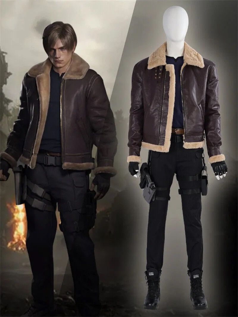 Vintage Resident Evil B3 SheepSkin Leather Coat Jacket Japan Size US M / EU 48-50 / 2 - 1 Thumbnail