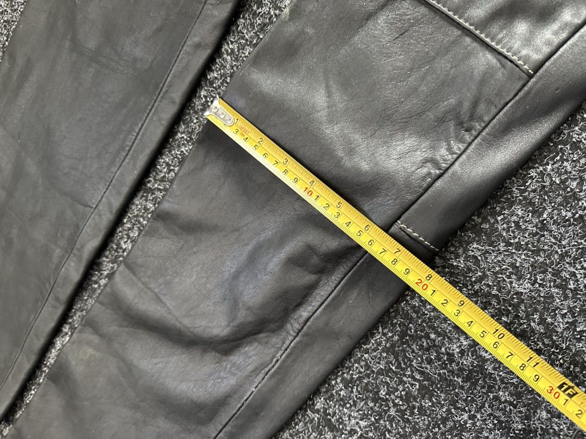 Leather IXS🚨BLACK LEATHER Racing Team Jumpsuit/Coverall LIKE yamaha Size 24" / US 00 / IT 34 - 19 Thumbnail
