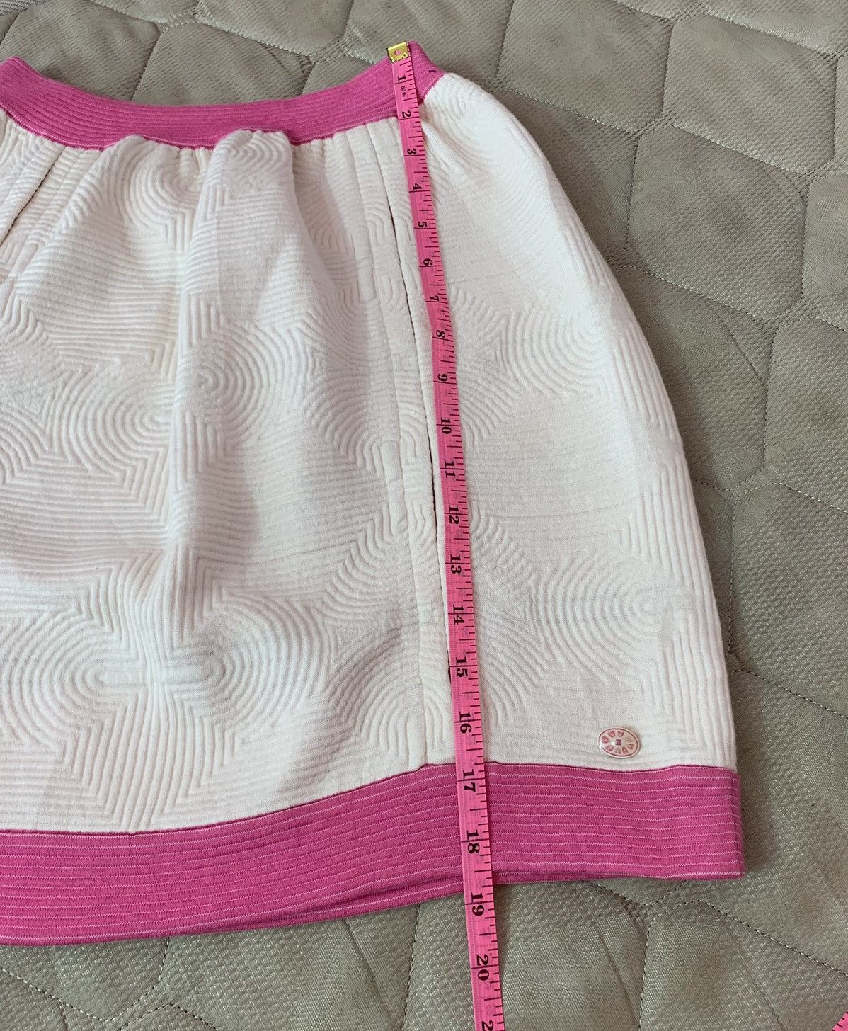 Chanel CHANEL 16C SOUL LINE ZIP SKIRT PINK WHITE Size 25" / US 0 / IT 36 - 13 Thumbnail