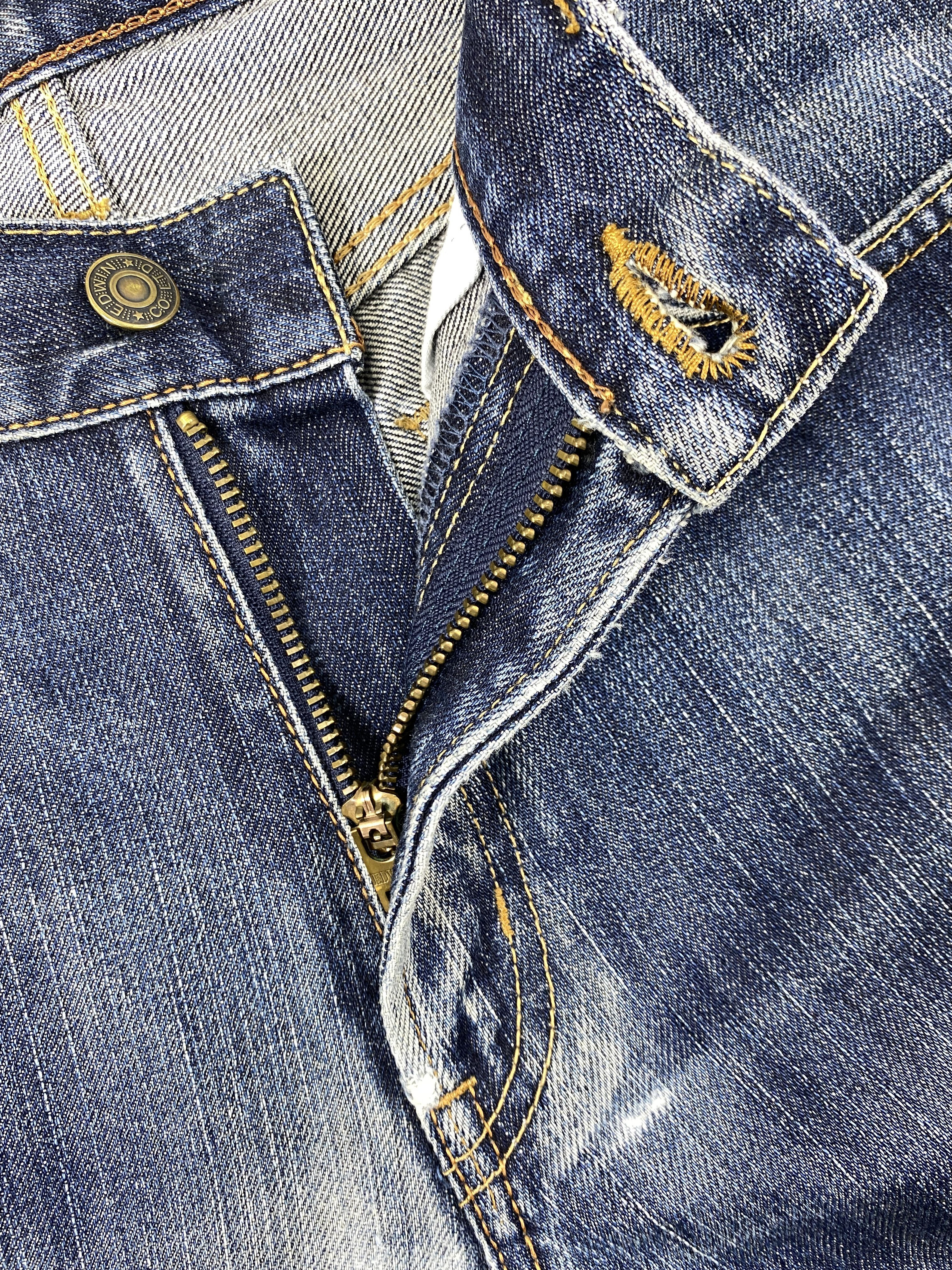 Edwin Edwin Japan Distressed Jeans 31x30.5 -JN040 Size US 31 - 6 Thumbnail