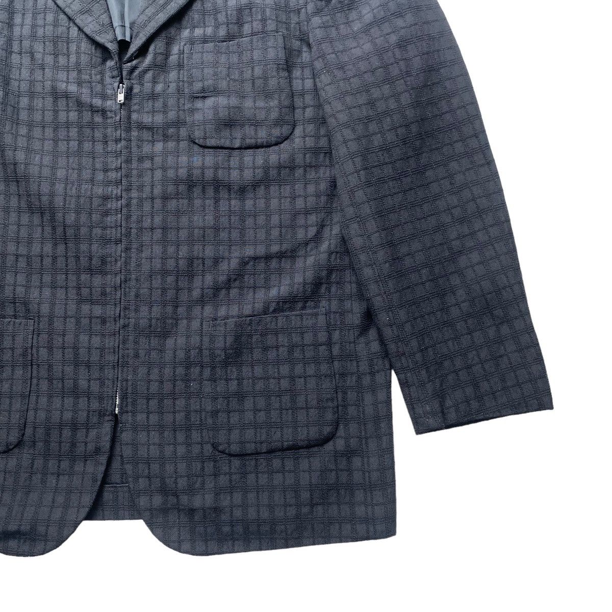 Comme des Garcons Homme AD1997 CdgH Blazer Jacket Zipper Embroidered Size US L / EU 52-54 / 3 - 8 Thumbnail