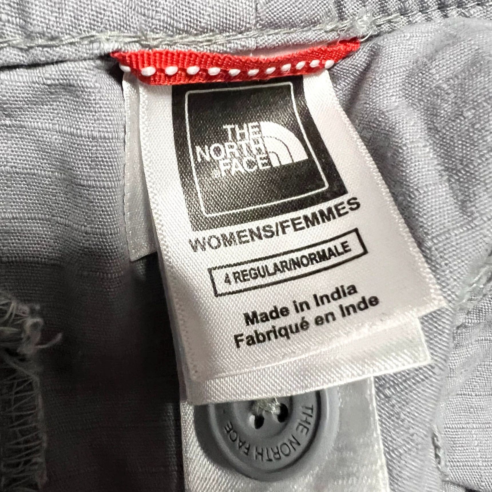 The North Face The North Face Pants Women 4 Ripstop Cropped Gray Purple Straight 31x24 Size 27" / US 4 / IT 40 - 6 Thumbnail