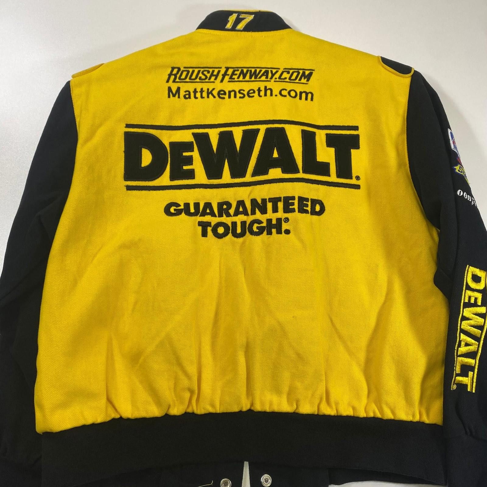 JH Design Vintage Nascar DeWALTRacing Jacket X-Large Mens Size ONE SIZE - 5 Thumbnail