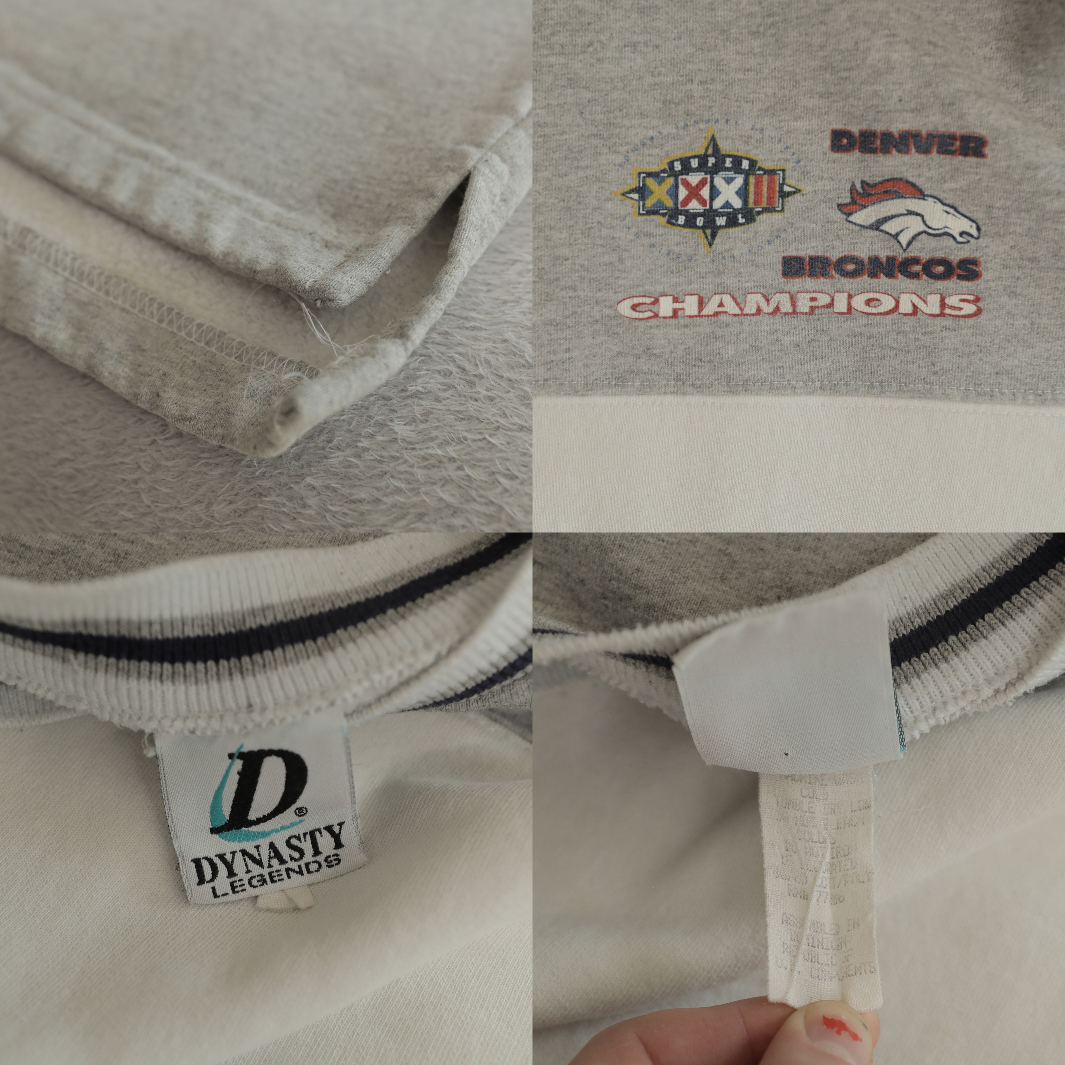 Other Vintage 90s Broncos Super Bowl XXXII Champions Crewneck (L) Size US L / EU 52-54 / 3 - 10 Thumbnail