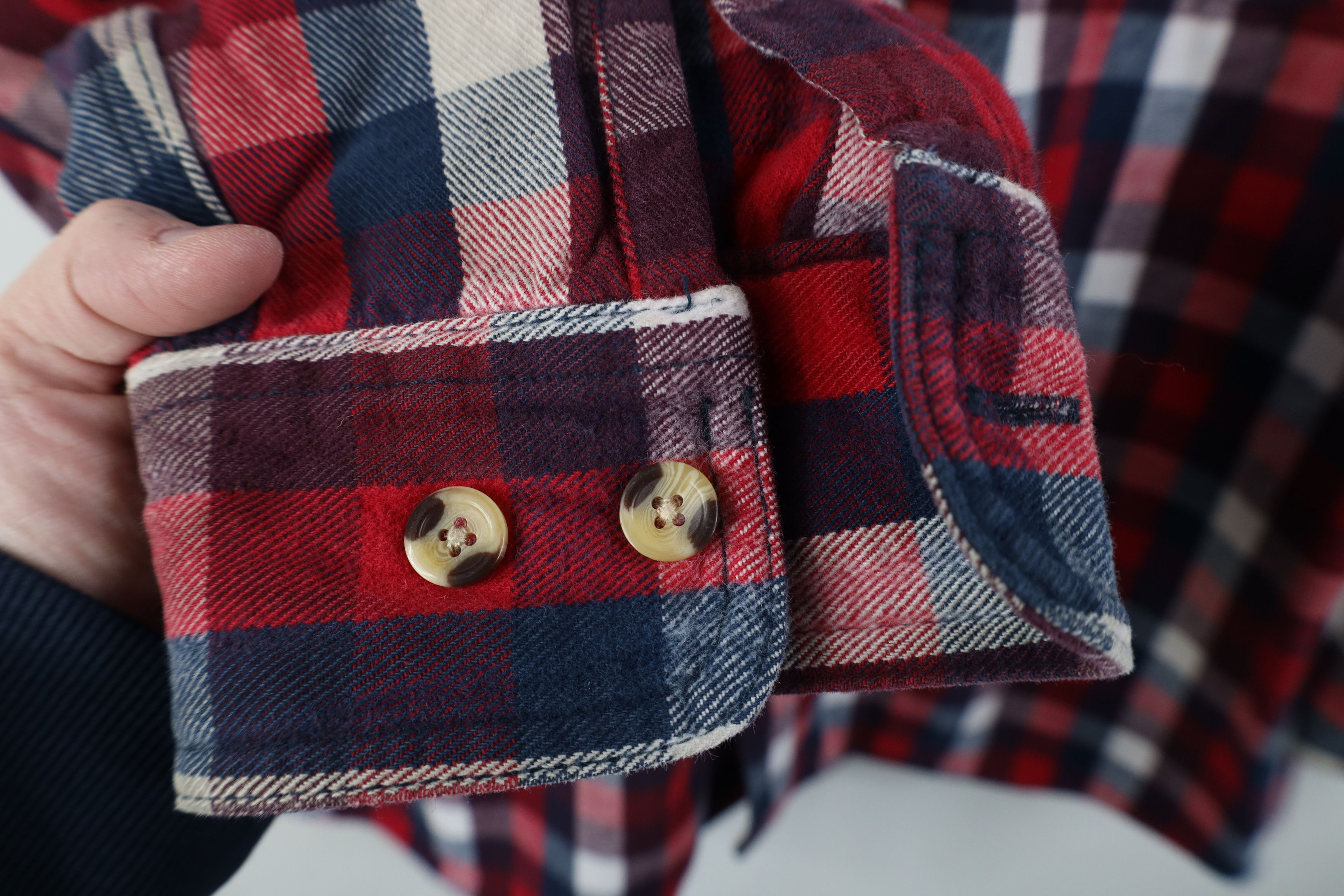 FiveBrother Vintage 90s Five Brother Flannel Button Shirt Plaid Size US XXL / EU 58 / 5 - 8 Thumbnail