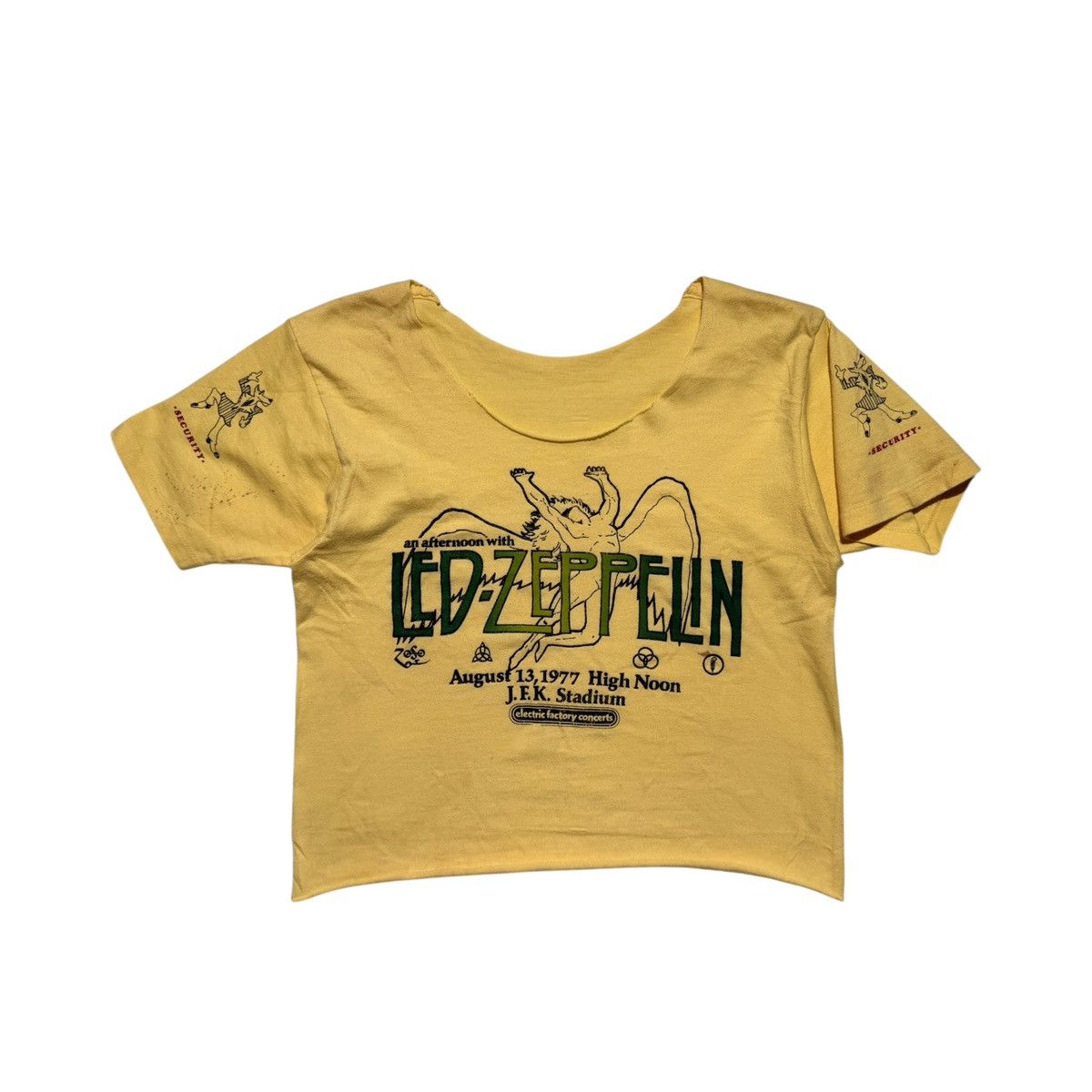 Vintage Led Zeppelin 1977 jfk stadium tee Size S / US 4 / IT 40 - 1 Thumbnail