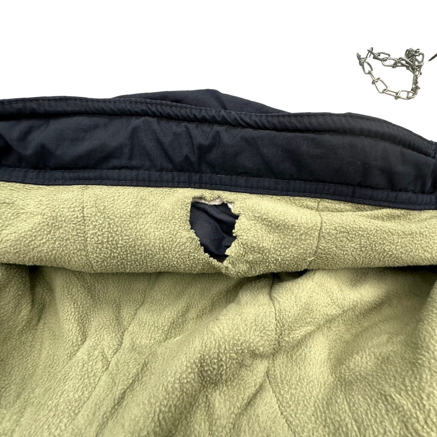 Nike VINTAGE Nike Fleece Lined Nylon Heavy Jacket Mens 2XL Green Navy Full Zip Hooded Parka Size US XXL / EU 58 / 5 - 6 Thumbnail