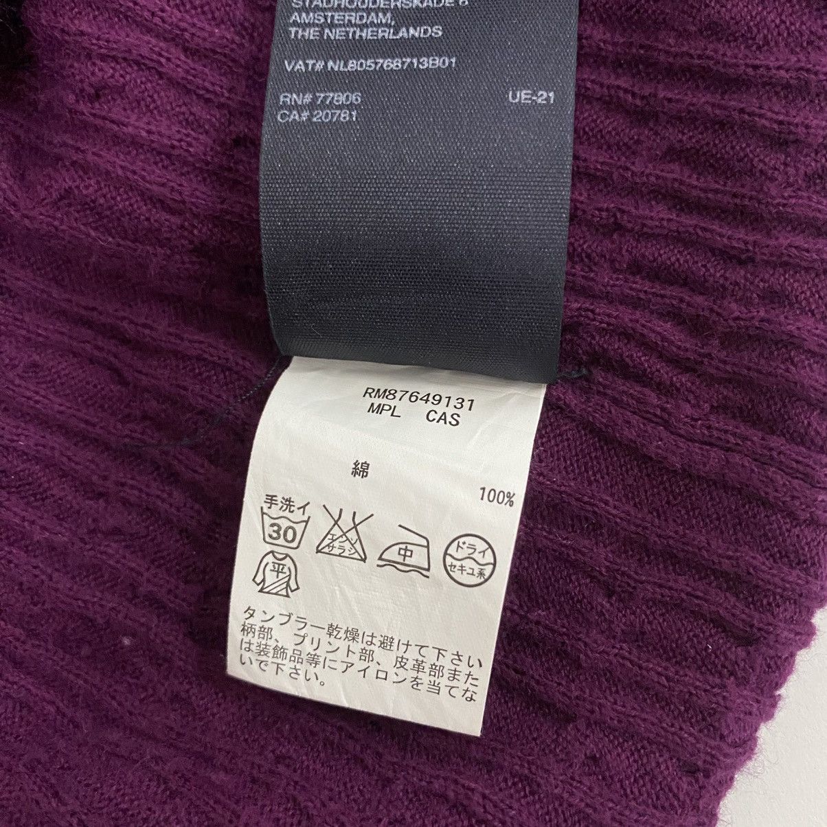 Designer × Tommy Hilfiger × Vintage Vintage Tommy Hilfiger Sweater Ladies Large Purple Size M / US 6-8 / IT 42-44 - 12 Thumbnail