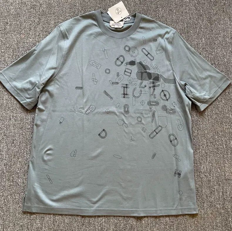 Hermes Hermes Men's Round Neck T-Shirt - Eucalyptus Green Size US L / EU 52-54 / 3 - 3 Thumbnail