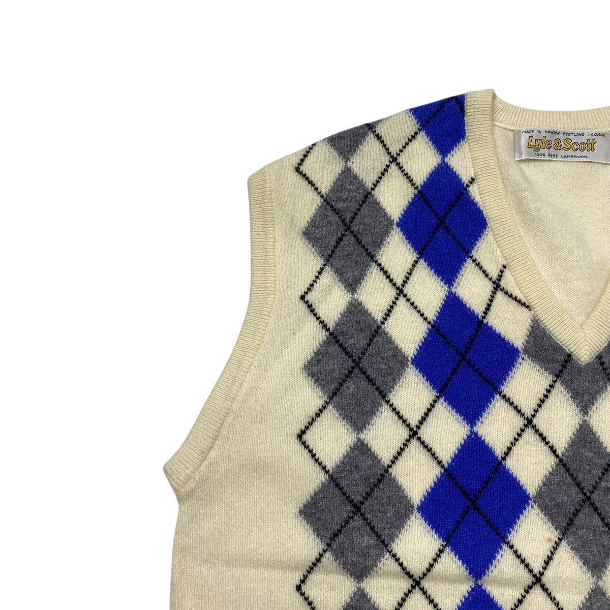 Lyle & Scott Vintage Lyle and scott argyle vest lambswool Size US M / EU 48-50 / 2 - 5 Thumbnail