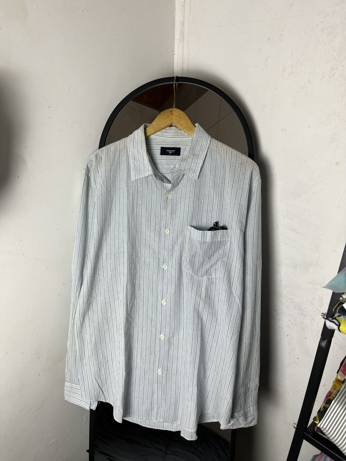 Issey Miyake delete soon💥Polham striped button up shirt Size US XL / EU 56 / 4 - 2 Thumbnail