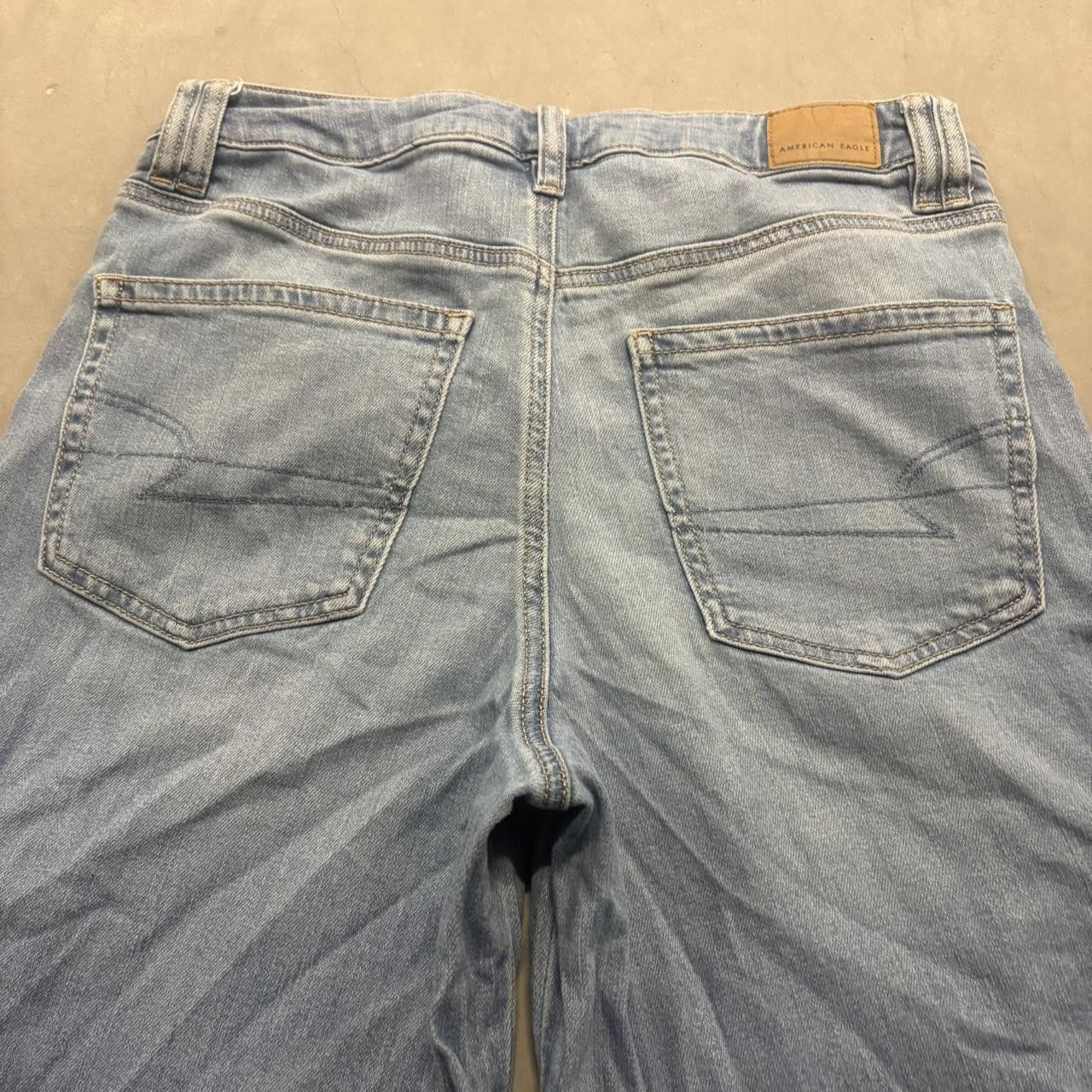 American Eagle Outfitters Crazy Vintage Y2K/2000s Super Baggy Wideleg Streetwear American Eagle Light Blue Wash Denim Jeans! Size US 30 / EU 46 - 5 Thumbnail