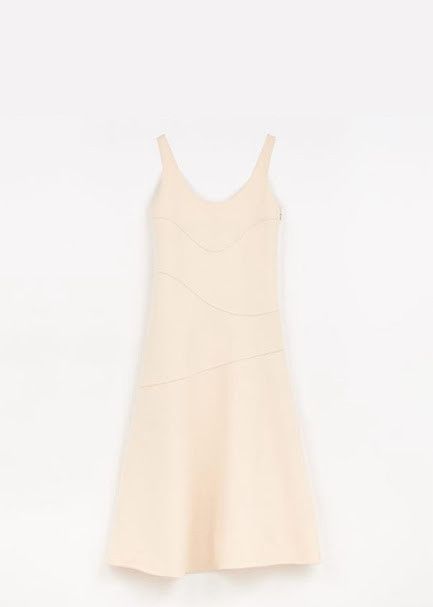Jil Sander o1w1db10825 Dress in Cream Size L / US 10 / IT 46 - 1 Preview