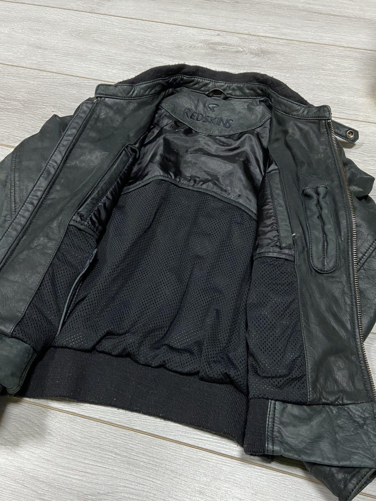Genuine Leather Redskins leather moto jacket zip Size US S / EU 44-46 / 1 - 7 Thumbnail